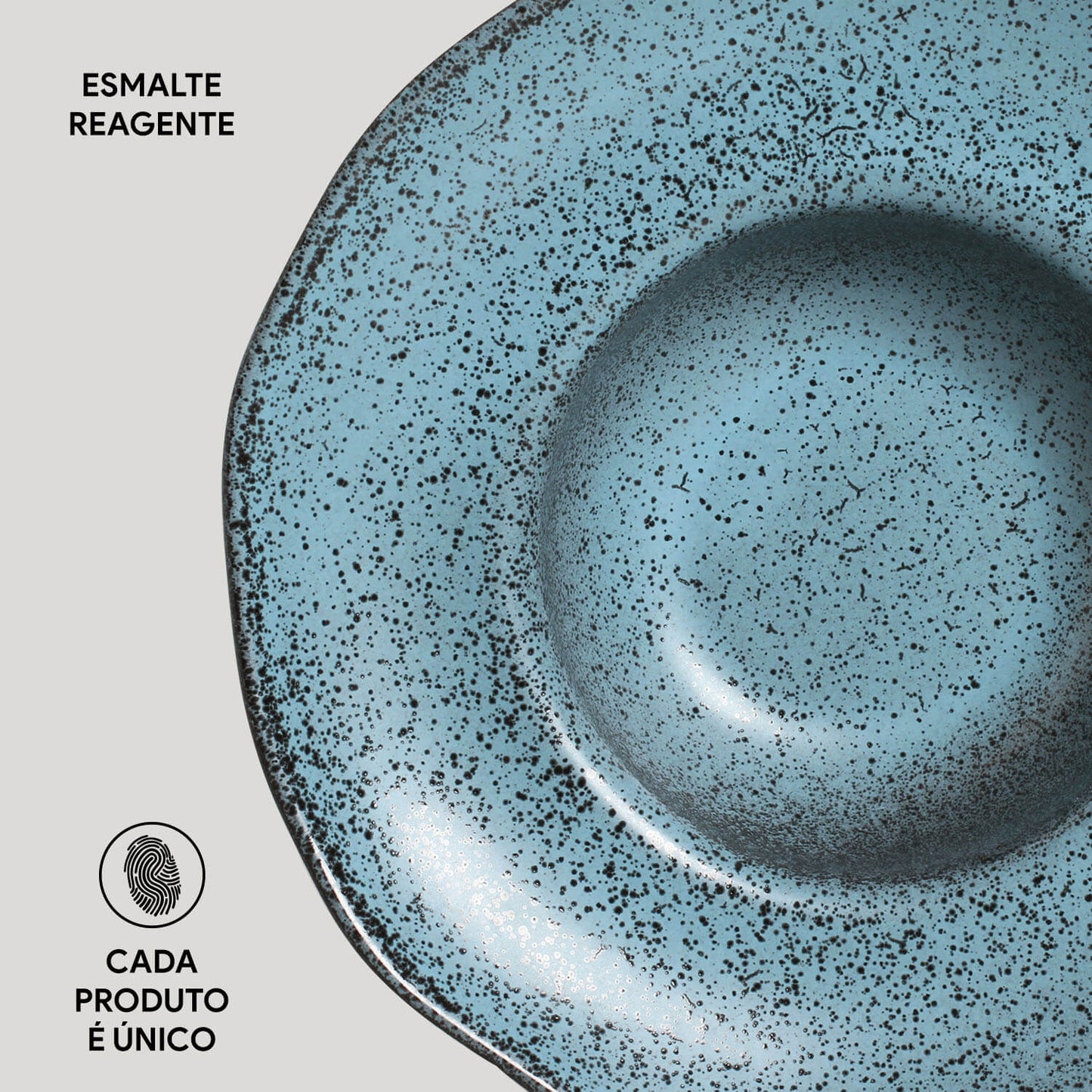 ORGANIC DEEP RIM STONEWARE Ø28x6.5CM 450ML NIGHT SKY