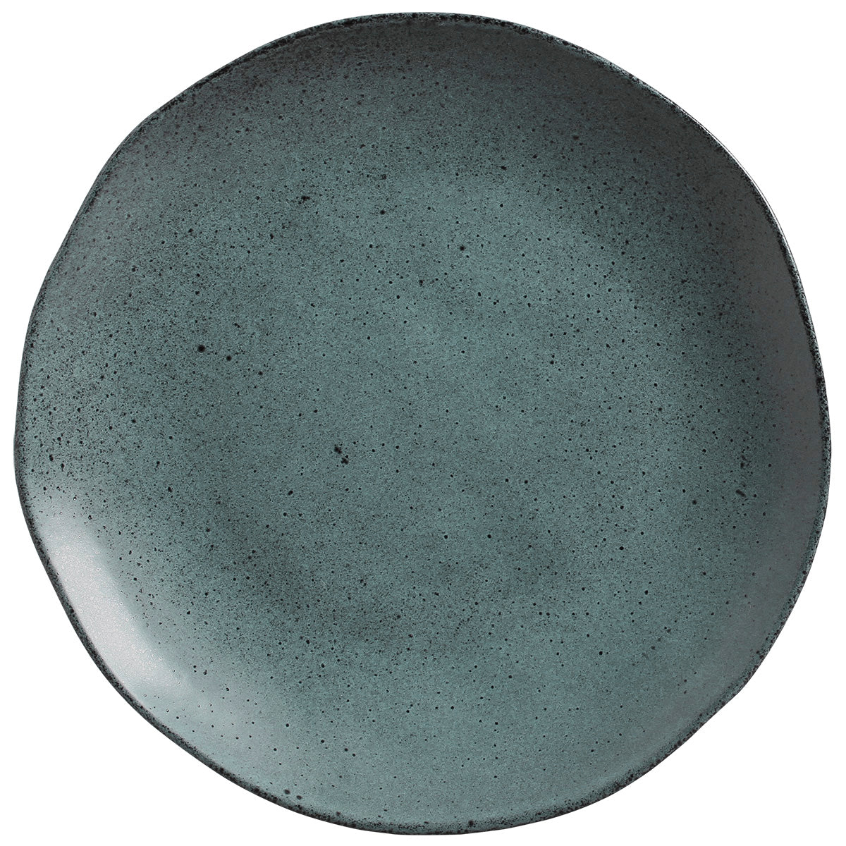 ORGANIC DINNER PLATE STONEWARE Ø26.5CM PETROLEUM
