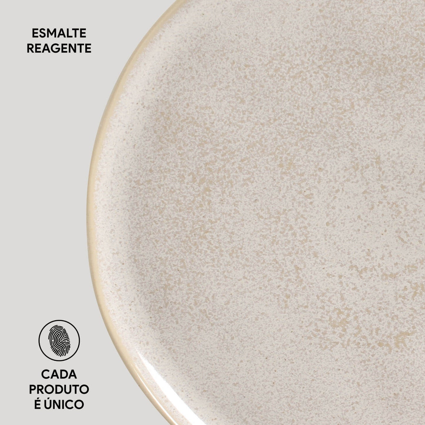BIO DINNER PLATE STONEWARE Ø27.5CM LATTE