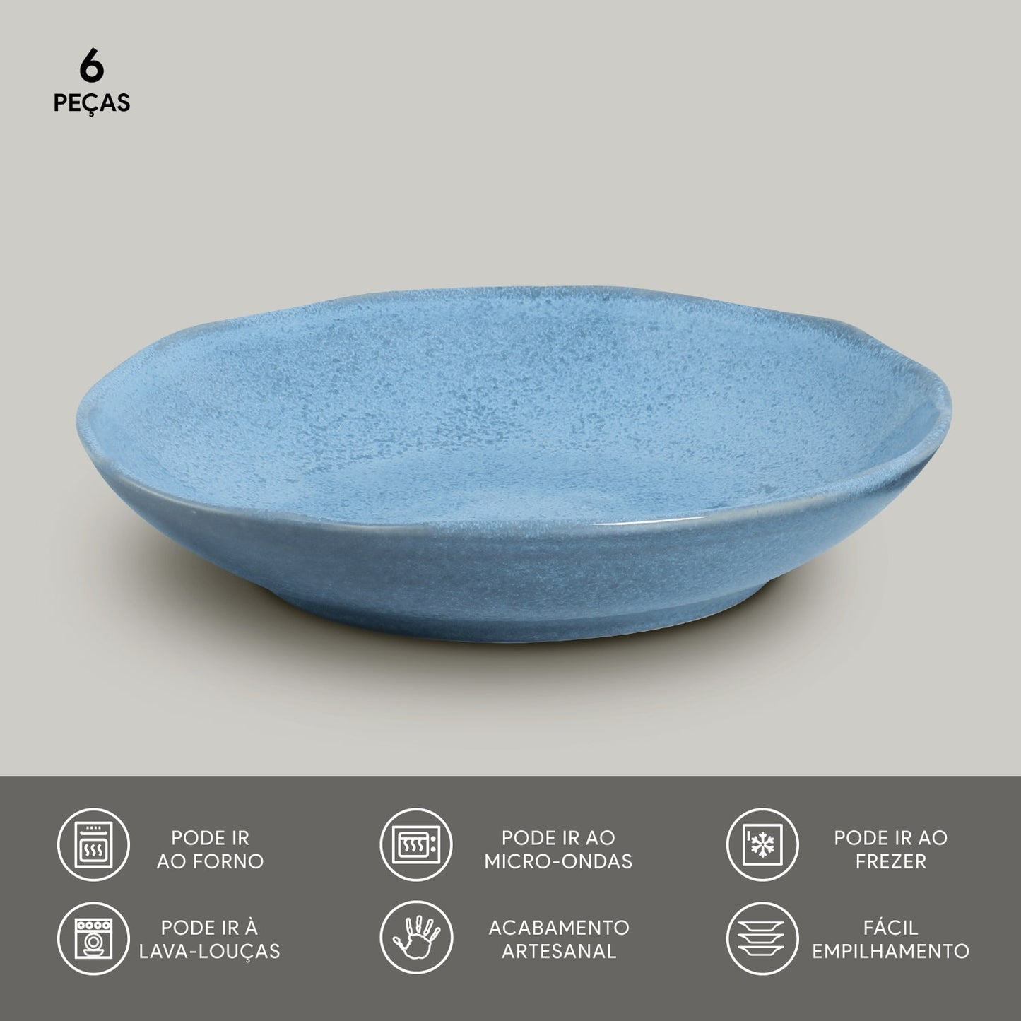 BIO BOWL STONEWARE Ø22.5CM 830ML BREEZE