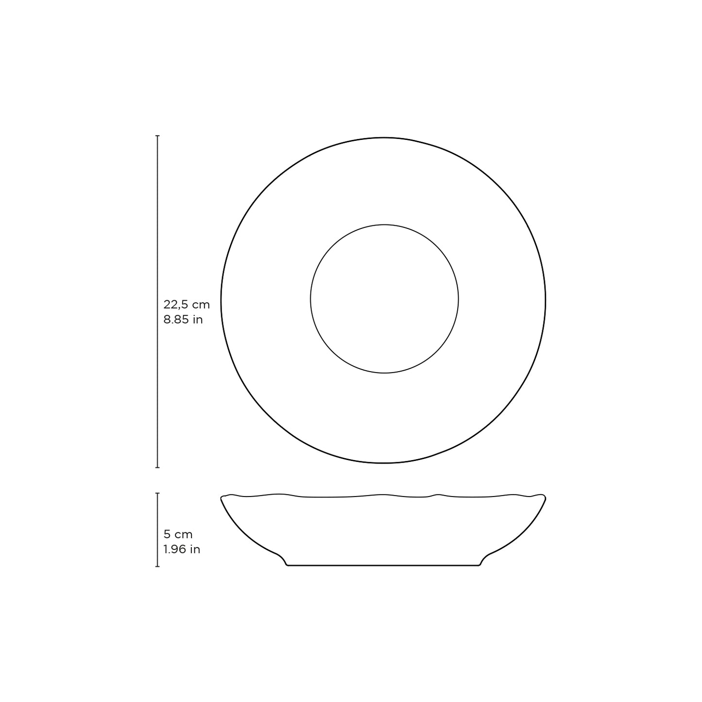 BIO BOWL STONEWARE Ø22.5CM 830ML BREEZE