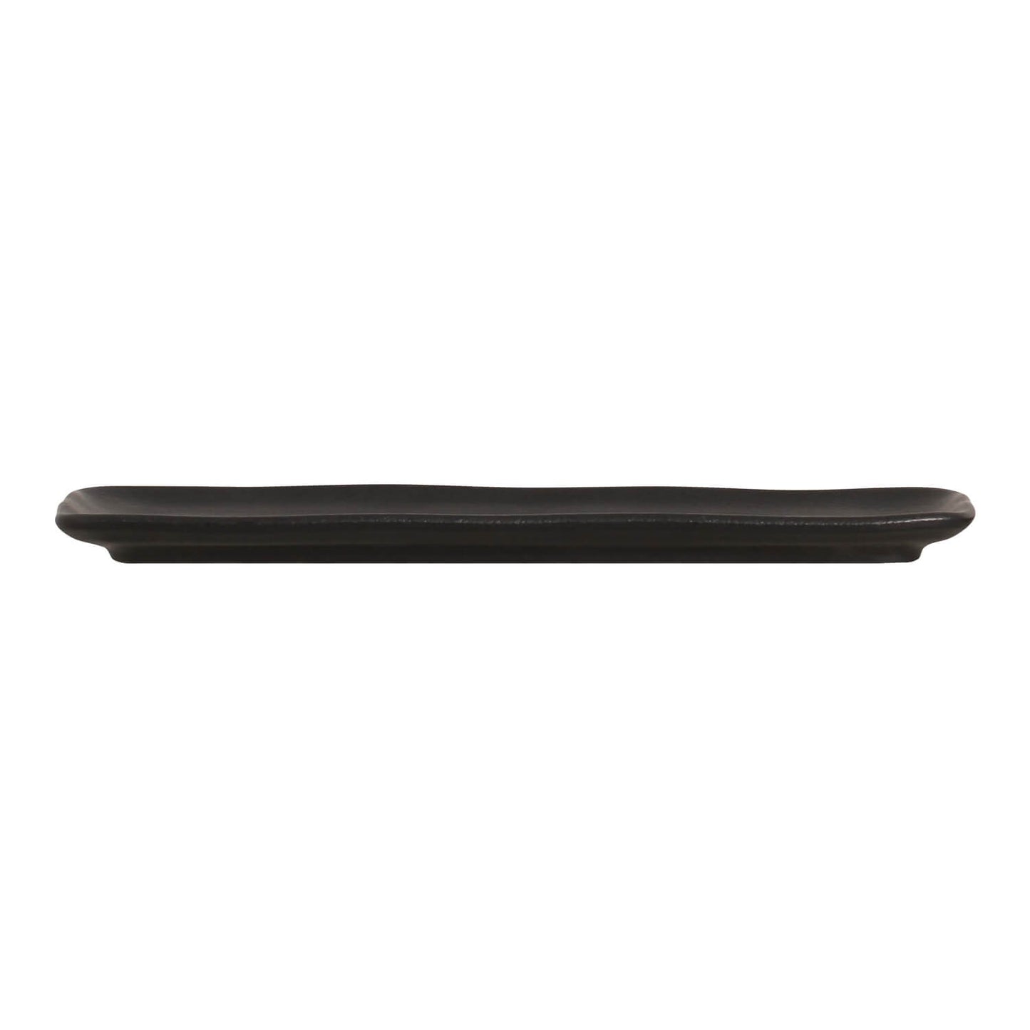 ORGANIC RECTANGULAR PLATTER STONEWARE 33x13CM BLACK MATTE