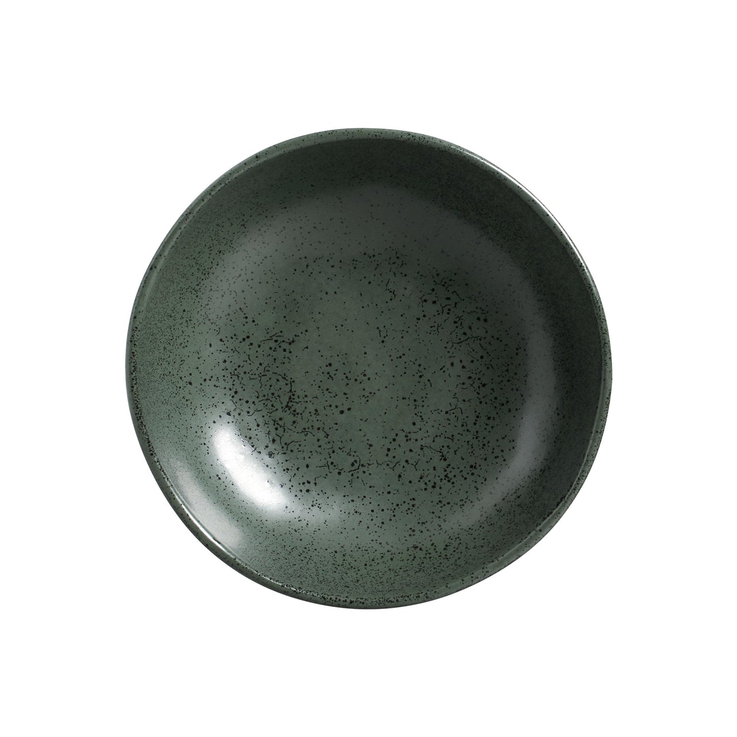 ORGANIC BOWL STONEWARE Ø17.5x5.5CM 520ML GREENERY