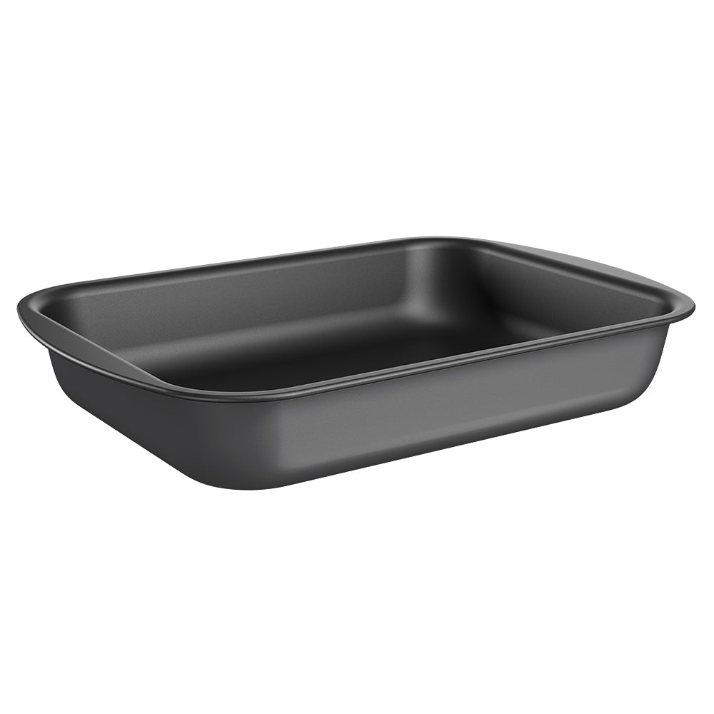 Brinox Bakeware Line - Aluminum - Rectangular Deep Roasting Pan 39,5X28,6X6,6Cm Graphite