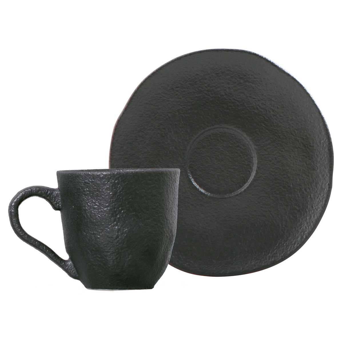 ORGANIC CUP OF COFFEE STONEWARE 120ML BLACK MATTE