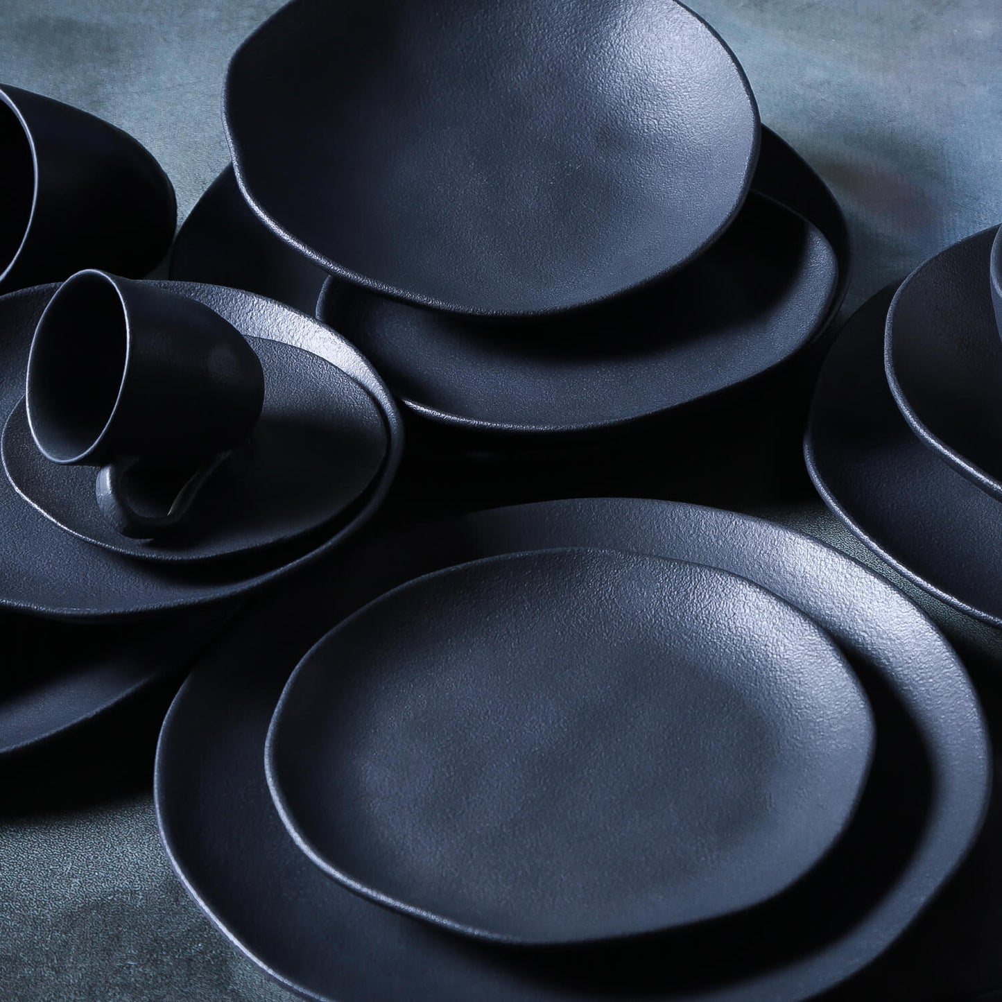 ORGANIC CUP OF COFFEE STONEWARE 120ML BLACK MATTE