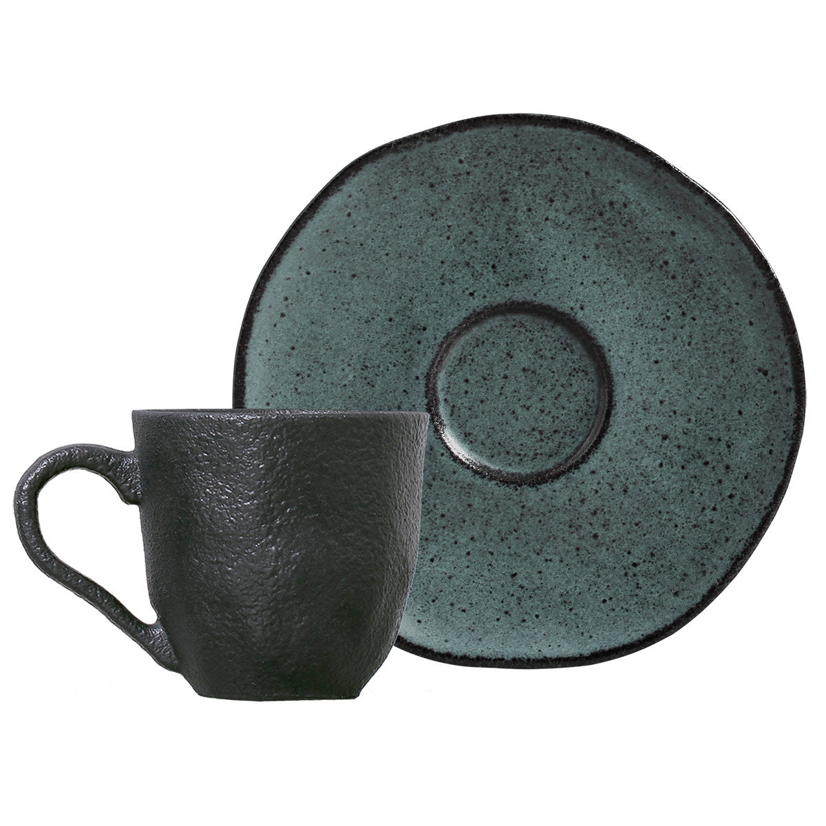 ORGANIC CUP OF COFFEE STONEWARE 120ML PETROLEUM