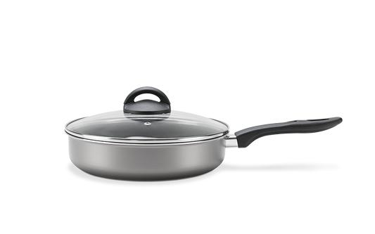 Brinox Maple Line- Tall Frying Pan W/Lid Ø24 -Graphite