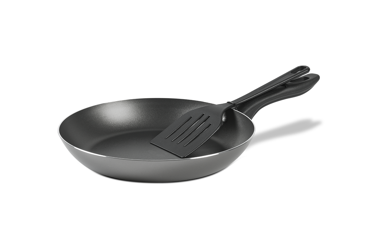 Brinox Maple Line- Frying Pan Ø24Cm W/Spatula Graphite