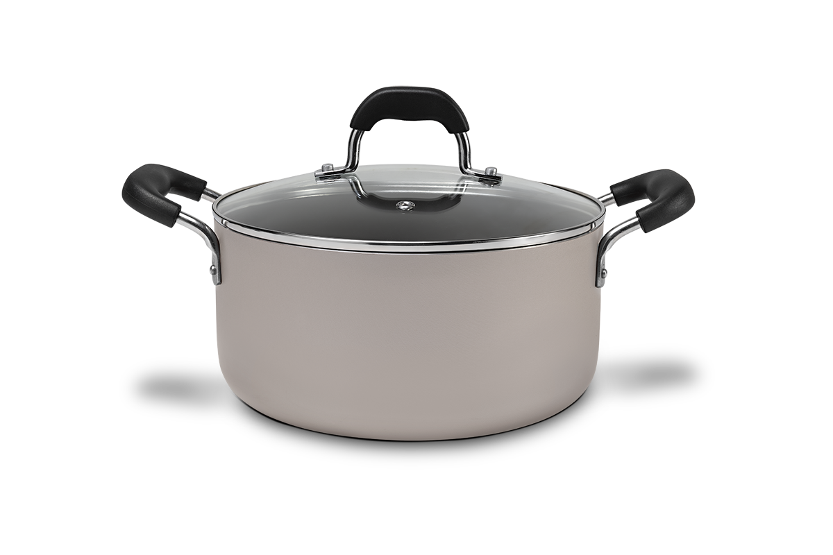 Brinox Saffron Line - Aluminum - Casserole W/Lid Ø24Cm 4,50L Champagne