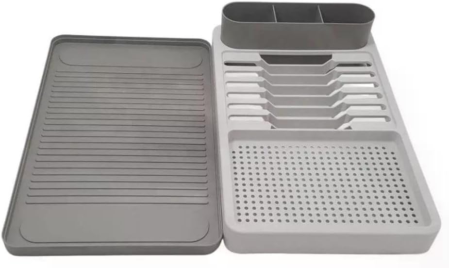 Brinox Plastic Dish Drainer Flat Gray