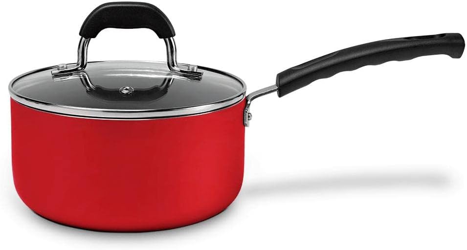 Brinox Saffron Line - Aluminum - 5-Piece Cookware Set Red