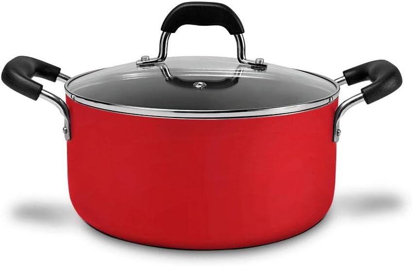 Brinox Saffron Line - Aluminum - 5-Piece Cookware Set Red