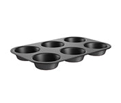 Brinox Bakeware Line - Aluminum - 6-Cup Muffin Pan 27,2Cm Graphit