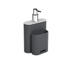 Brinox Plastic Soap Dispenser 500Ml Flat Gray