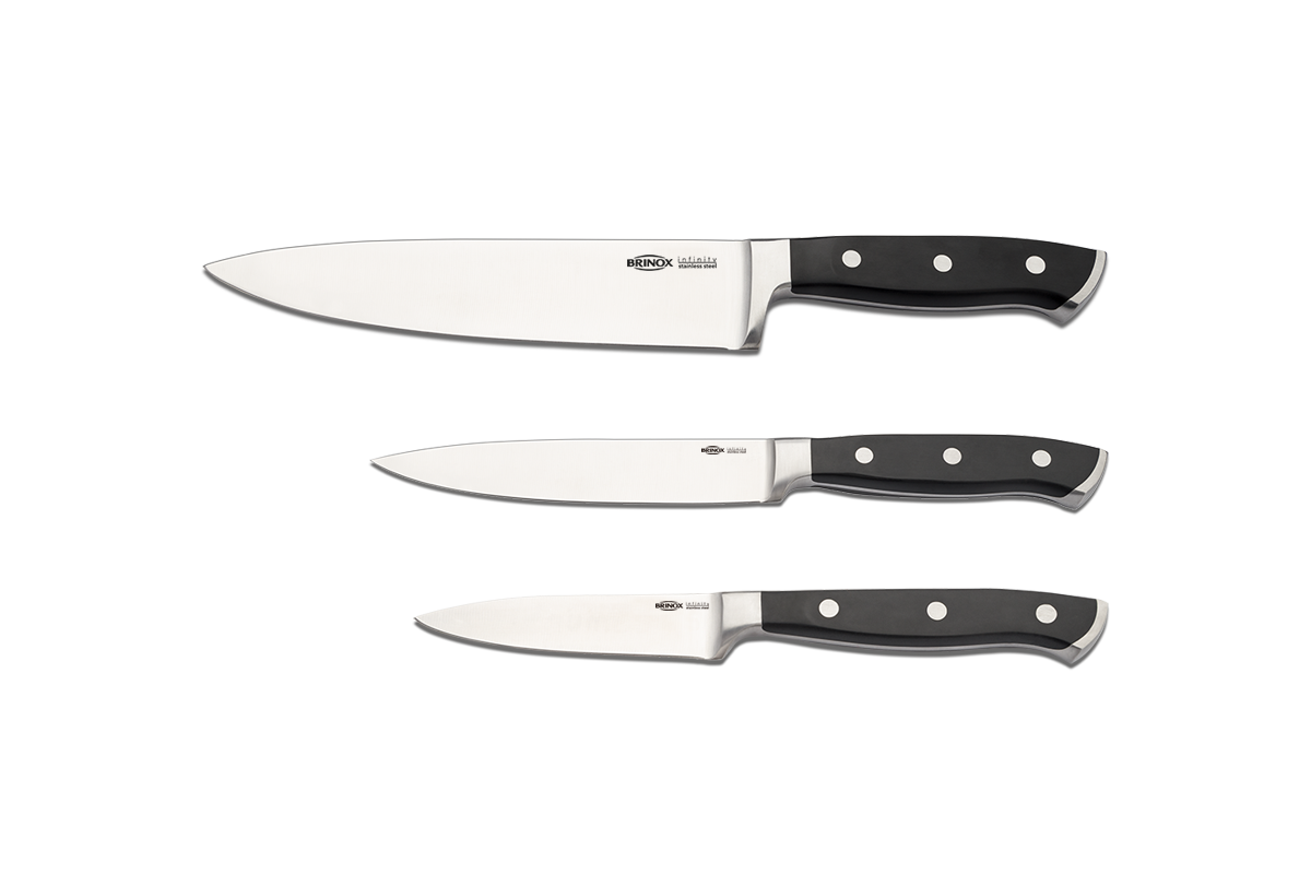 Brinox Stainles Steel Knife Set 3Pcs Infinity