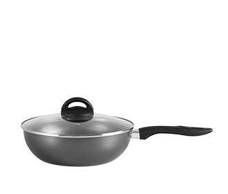 Brinox Maple Line- Wok W/Lid Ø24Cm -Graphite