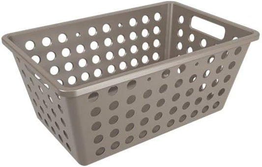 Brinox Plastic Maxi Basket 12,9L - 39 X 30 X 16,8 Cm One Warm Gray