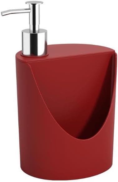 Brinox Plastic Soap Dispenser R&J 600Ml Basic Bold Red
