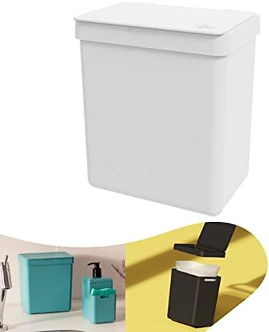 Brinox Plastic Trash Bin 2,50L Single Black